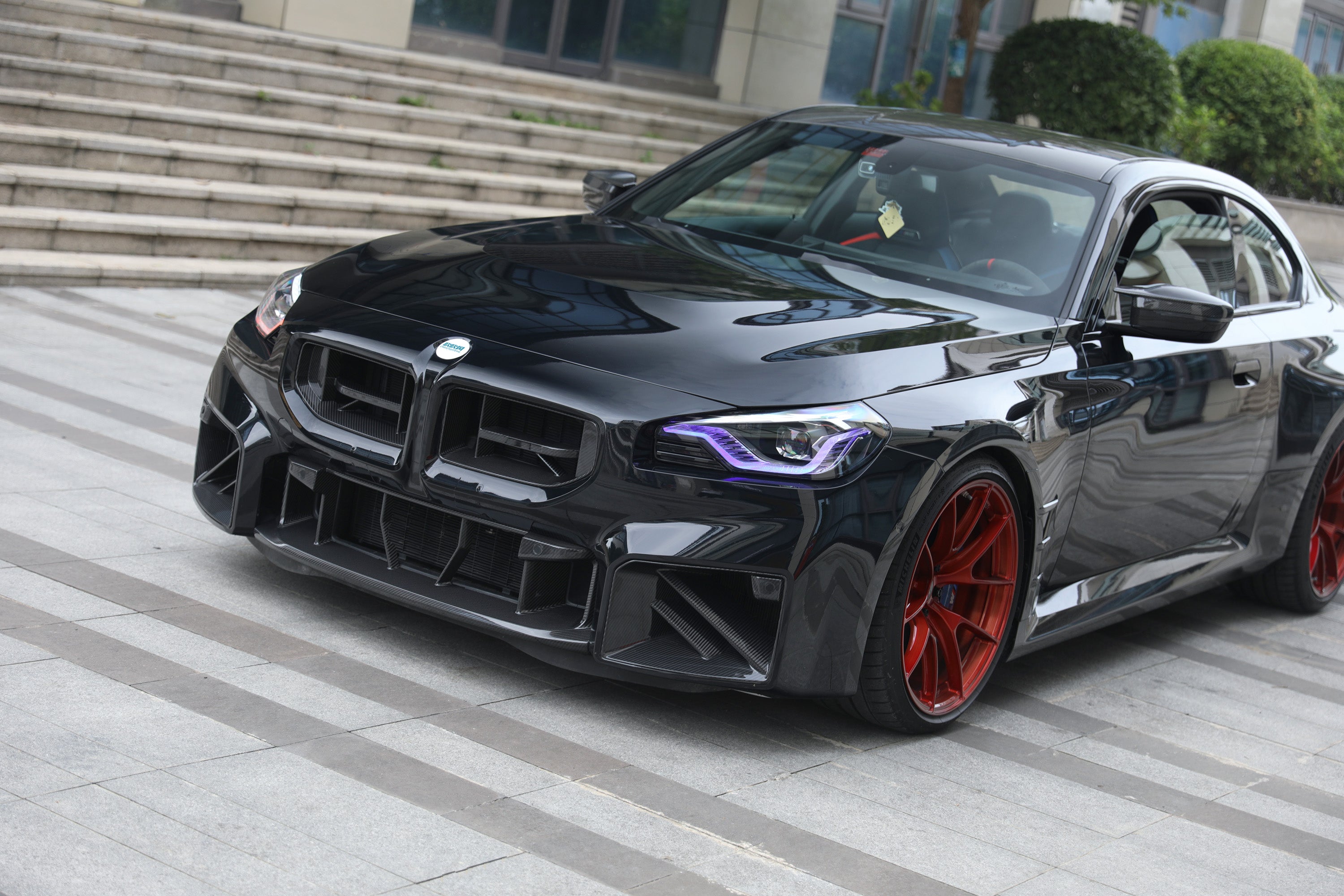 CS styl Ledvinky ze suchého karbonu pro BMW G87 M2