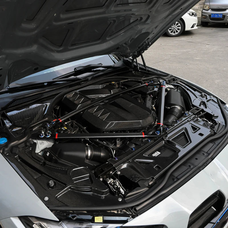 Kryt chladiče ze suchého karbonu pro motor S58 (generaci G)