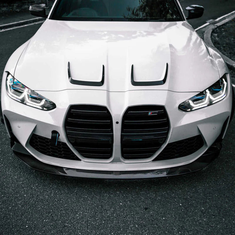 Kryty výdechů kapoty ze suchého karbonu pro BMW G8x M3 a M4