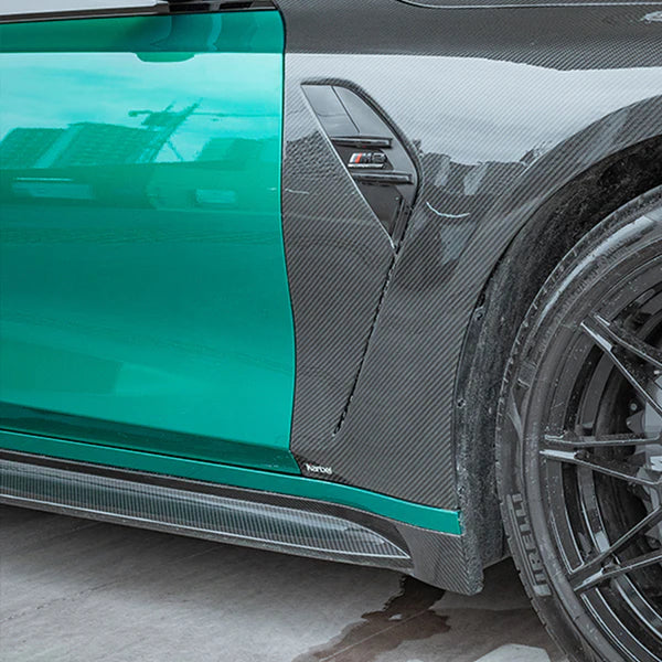 Side skirts ze suchého karbonu pro BMW G8x M3 a M4