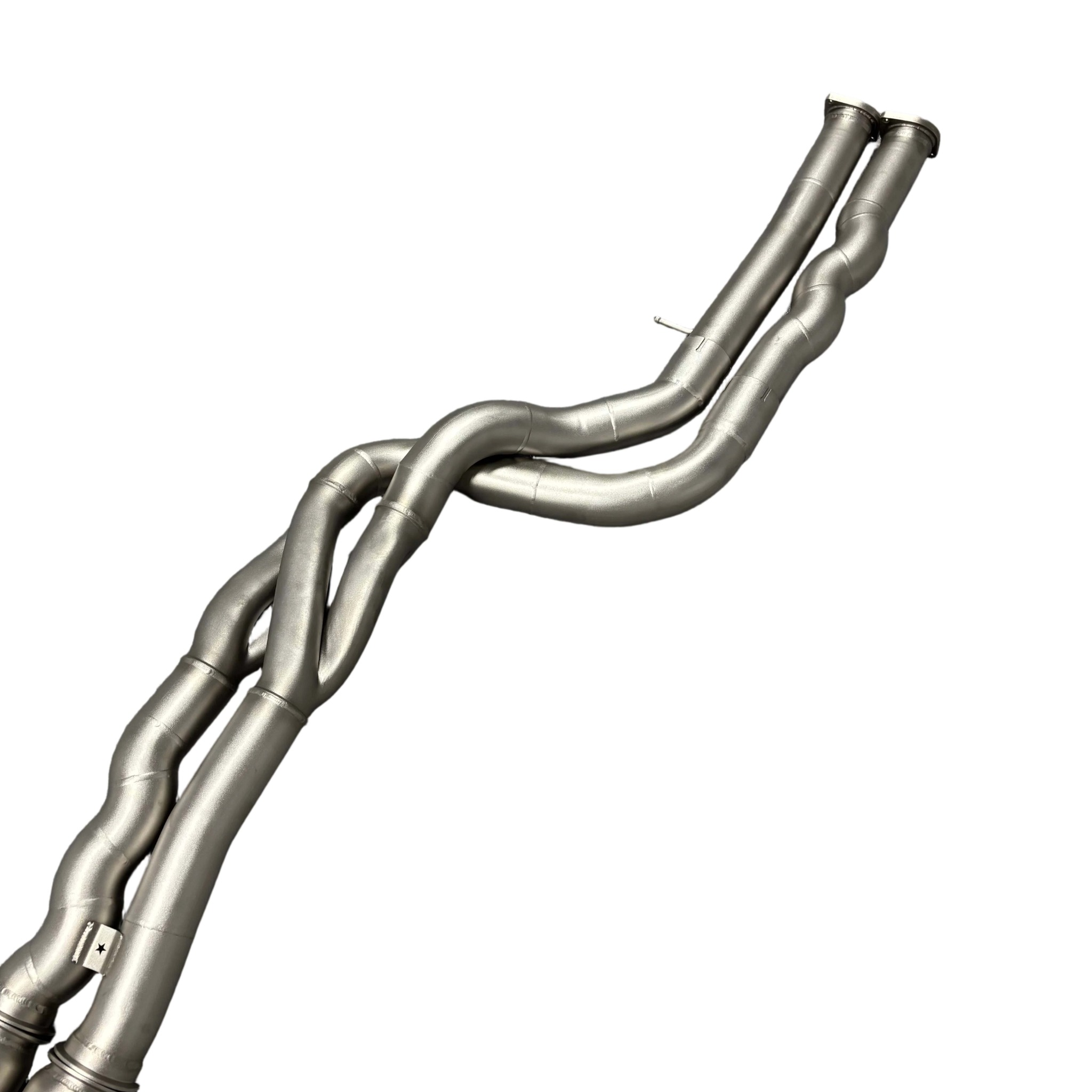 Equal length Z Pipe Midpipe resonated z nerezové oceli na F87 M2 S55
