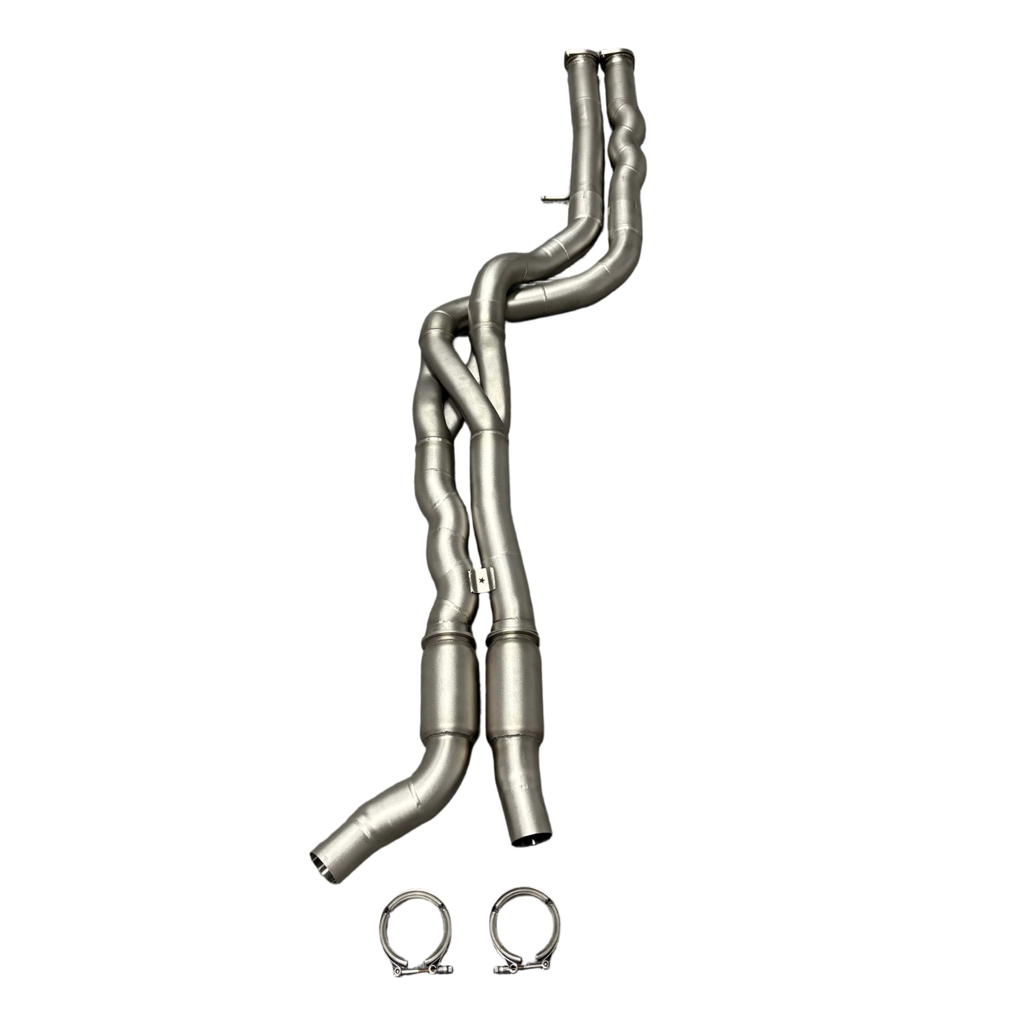 Equal length Z Pipe Midpipe resonated z nerezové oceli na F87 M2 S55