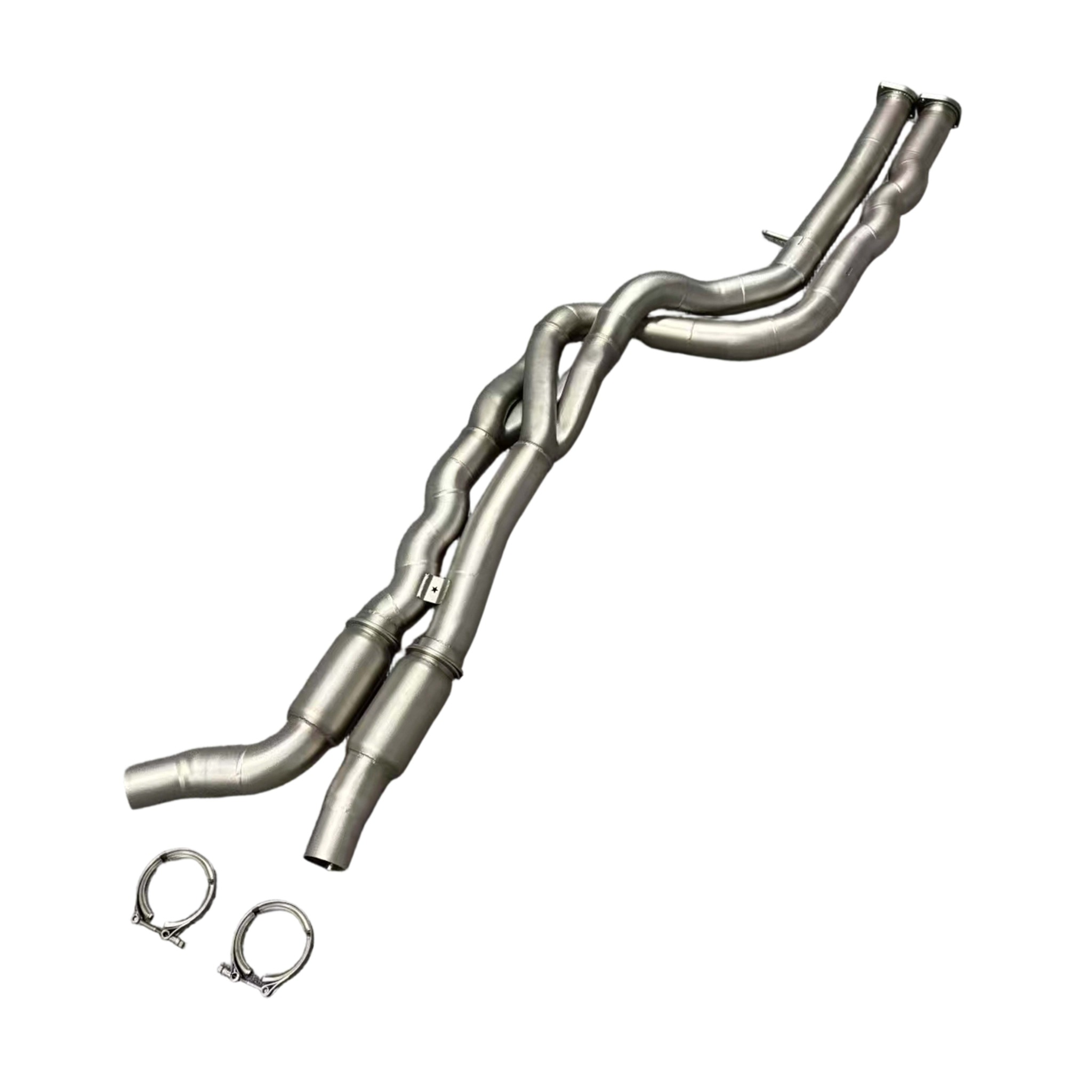 Equal length Z Pipe Midpipe resonated z nerezové oceli na F87 M2 S55